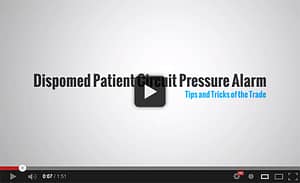 Dispomed Patient Circuit Pressure Alarm Video