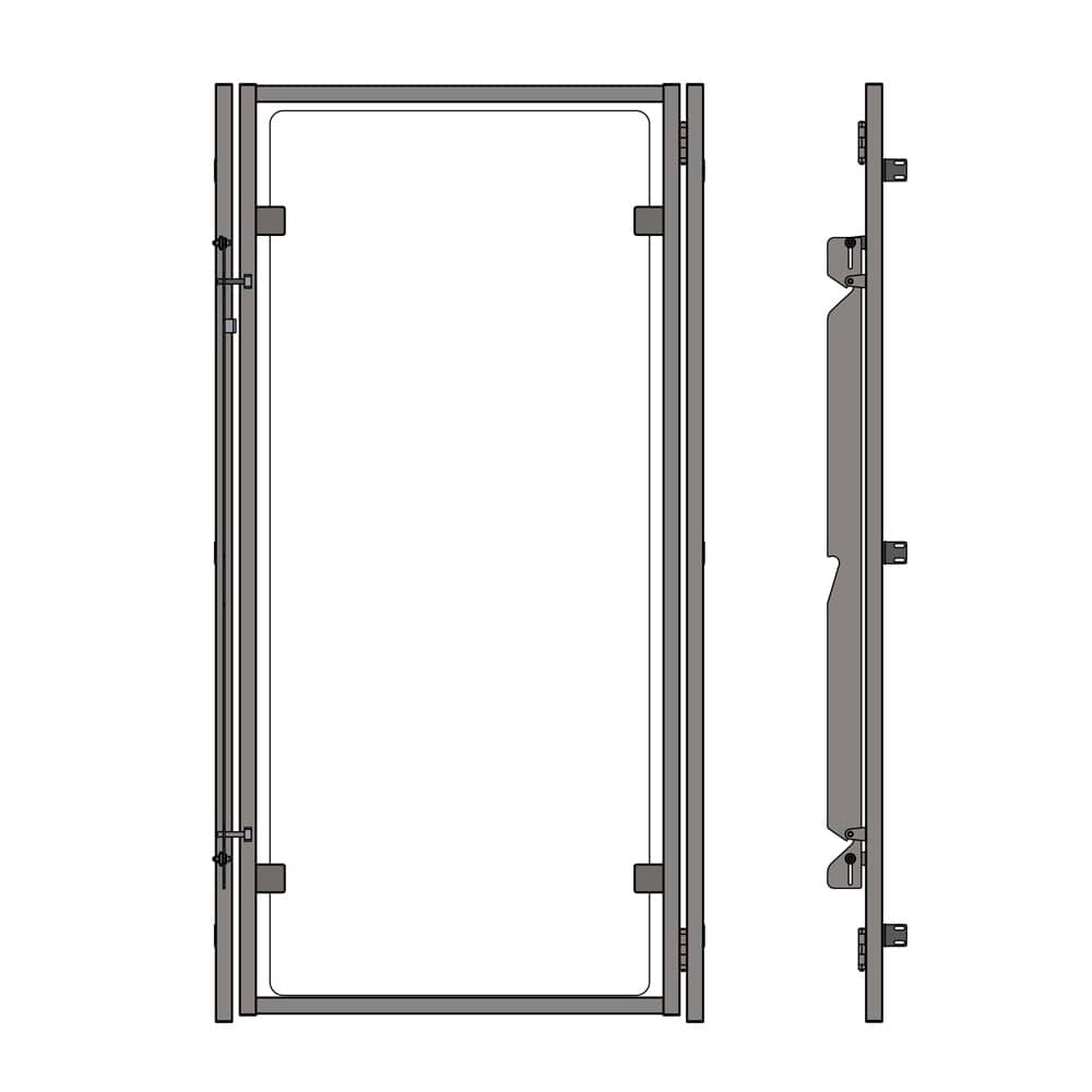 Kennel Glass Door without Frame