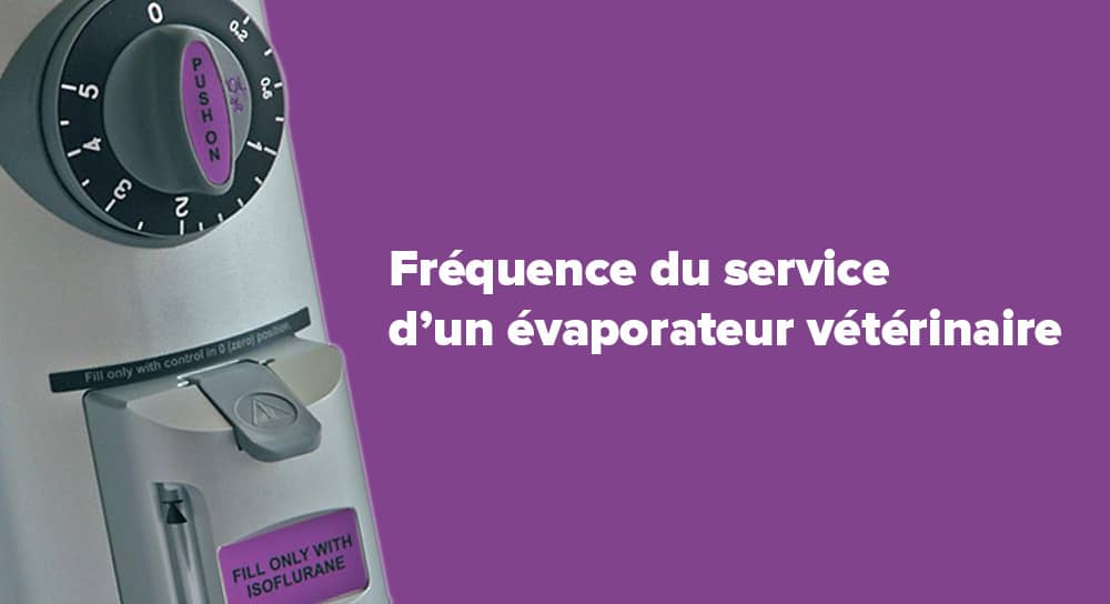 Fréquence du service d’un évaporateur vétérinaire