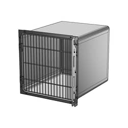 Cages vétérinaire en acier inoxydable Tobyguard - Porte grillagée