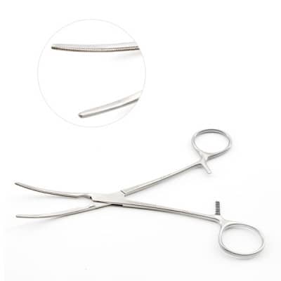 Debakey Peripheral Vascular Clamp, curved jaws size 6''