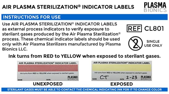 Chemical Indicator Labels