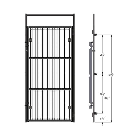 Full-Frame Kennel Doors with Grill Anchor