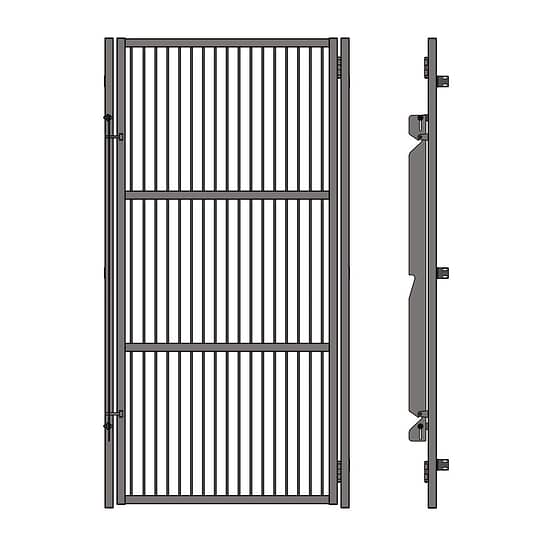 Grill Kennel Doors – Side Frame Only