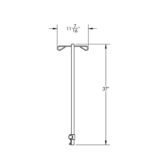 Vet-Tables I.V. Pole dimensions