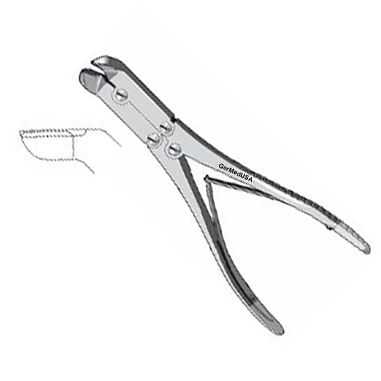 Pince coupe-fil double 9" anglé en carbure de tungstène max 3/32 (2,4mm)