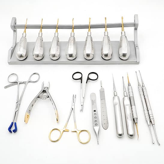 GV Dental Kit with Luxating Elevators, Micro Serrations