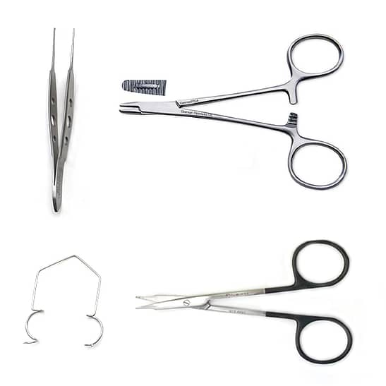 Trousse de départ vétérinaire pour chirurgie oculaire