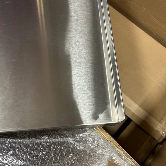 Instrument table 40" x 39" - DAMAGED and DENTED TRAY