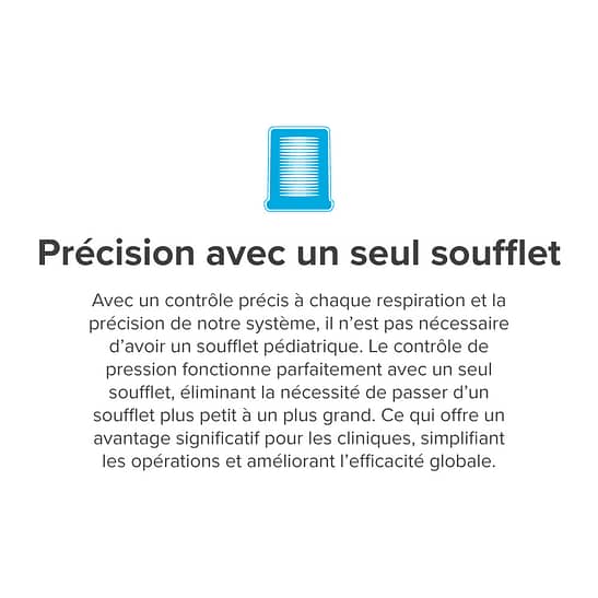 Précision avec un seul soufflet