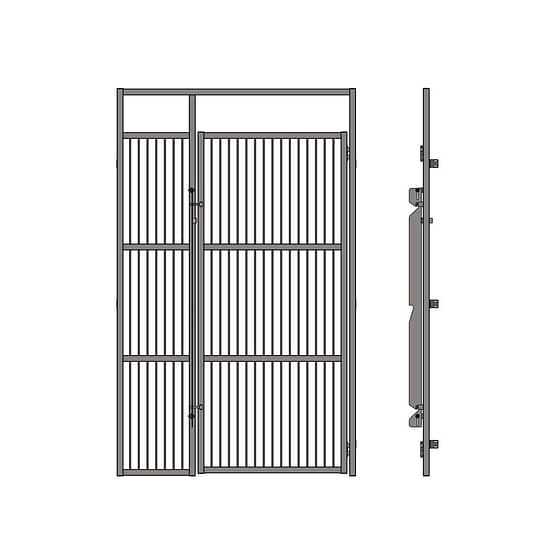 Kennel Rod Door with Frame