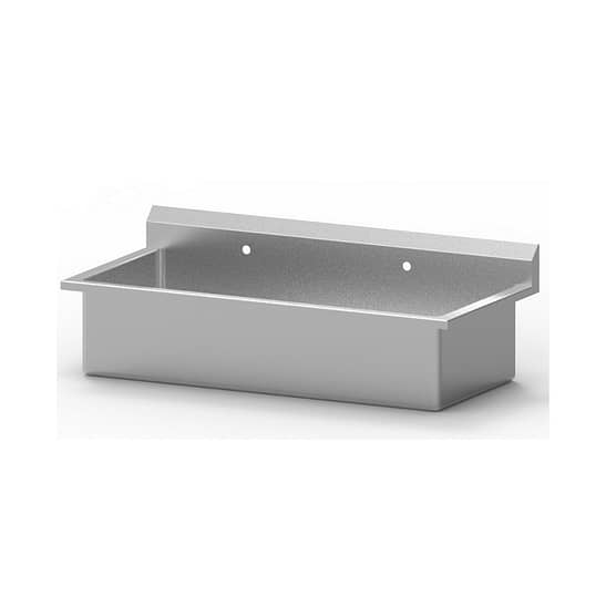 Stainless Steel Double Wide Wall Mounted Surgeon Scrub Sink