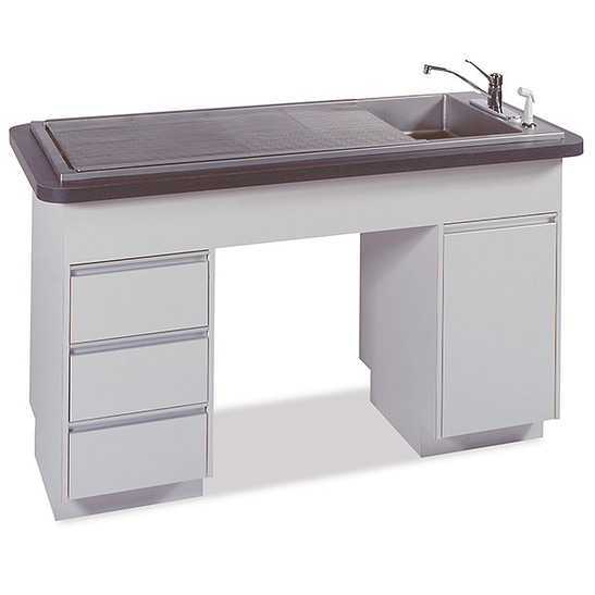 Imperial 6 Recessed Middle Prep-Procedure Table (Faucet sold separately)