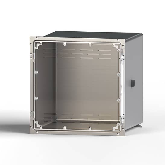 Veterinov - Single Door Stainless Steel Cages with Clear anti-scratch polycarbonate ventilated door