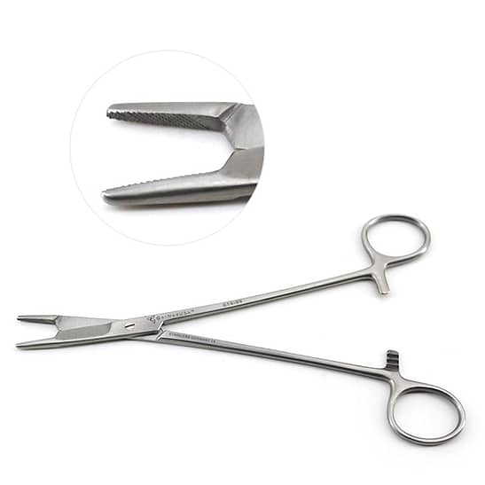 Olsen Hegar Needle Holder 7 1/2" With Scissors, Standard