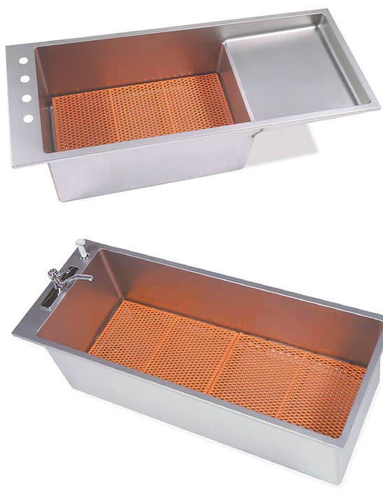 Coated Removable Bathing Rack