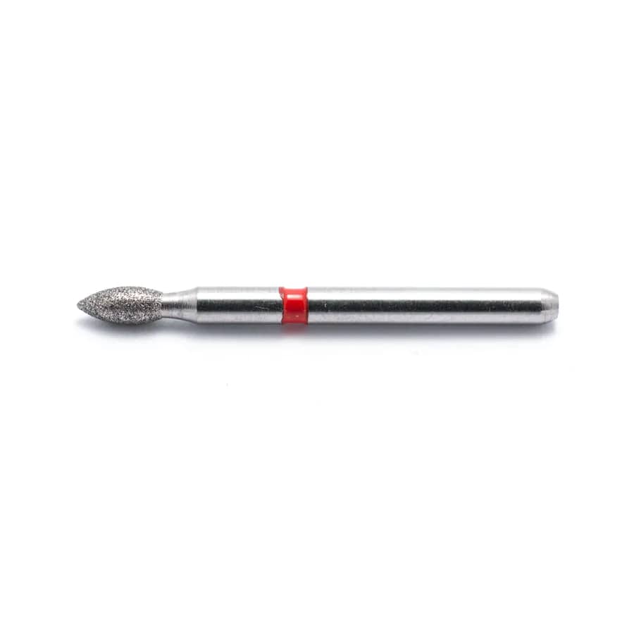 Flame Shape short, diamond (fine grit), size 5, 19 mm