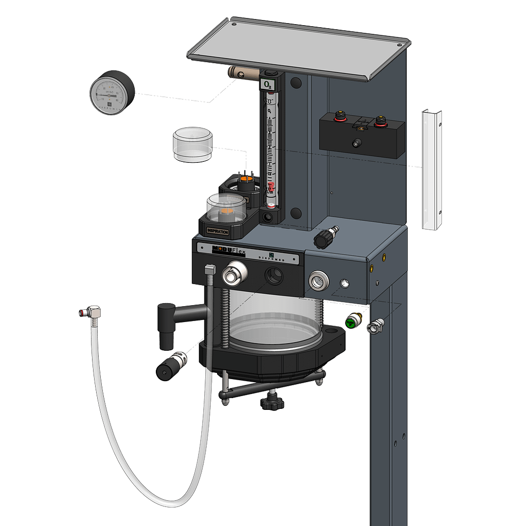 Manual Moduflex Coaxial Anesthesia Machine