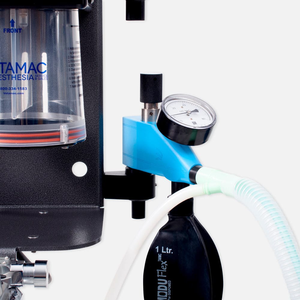 Moduflex Bain Circuit Adapter on Vetamac DREAM Anesthetic Machine