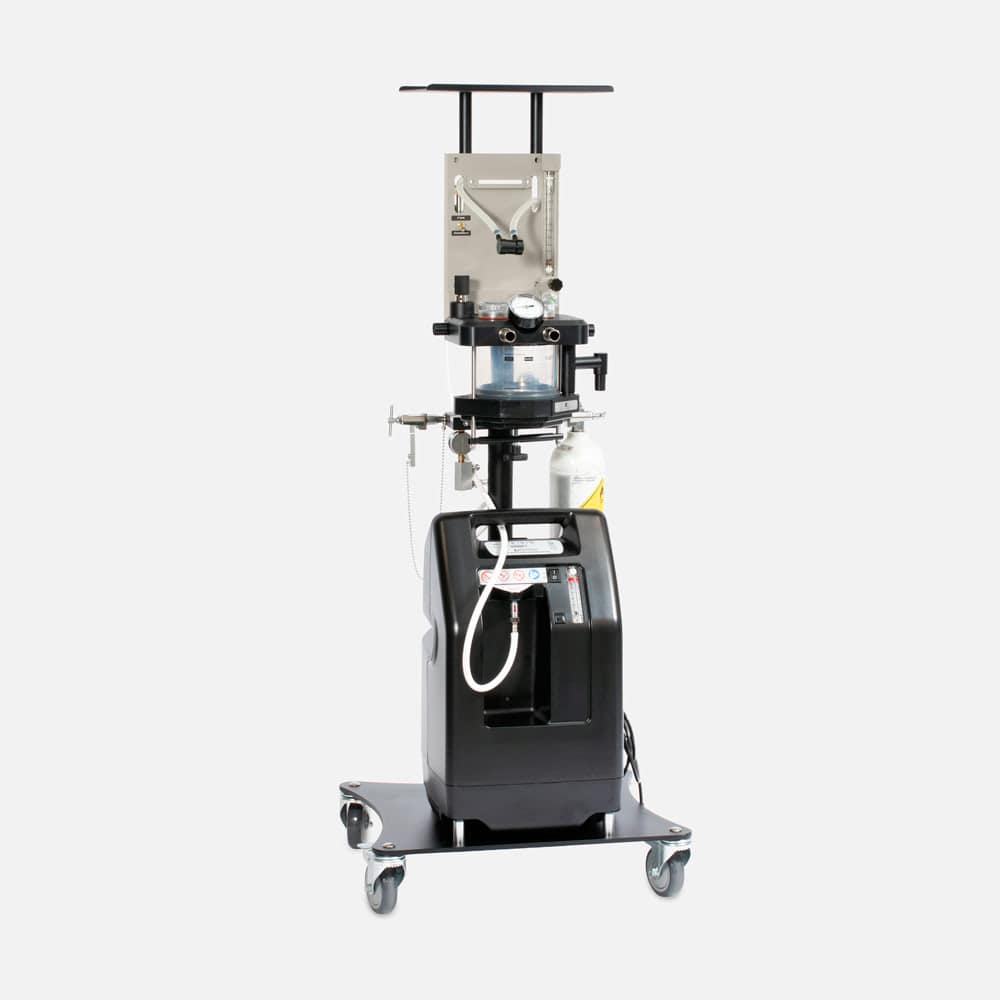 Moduflex Access2 Veterinary Anesthesia Machine with integrated concentrator