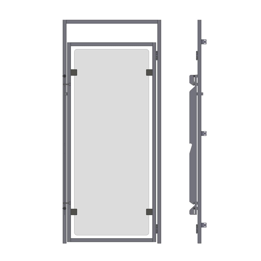 Full-Frame Kennel Doors with Glass