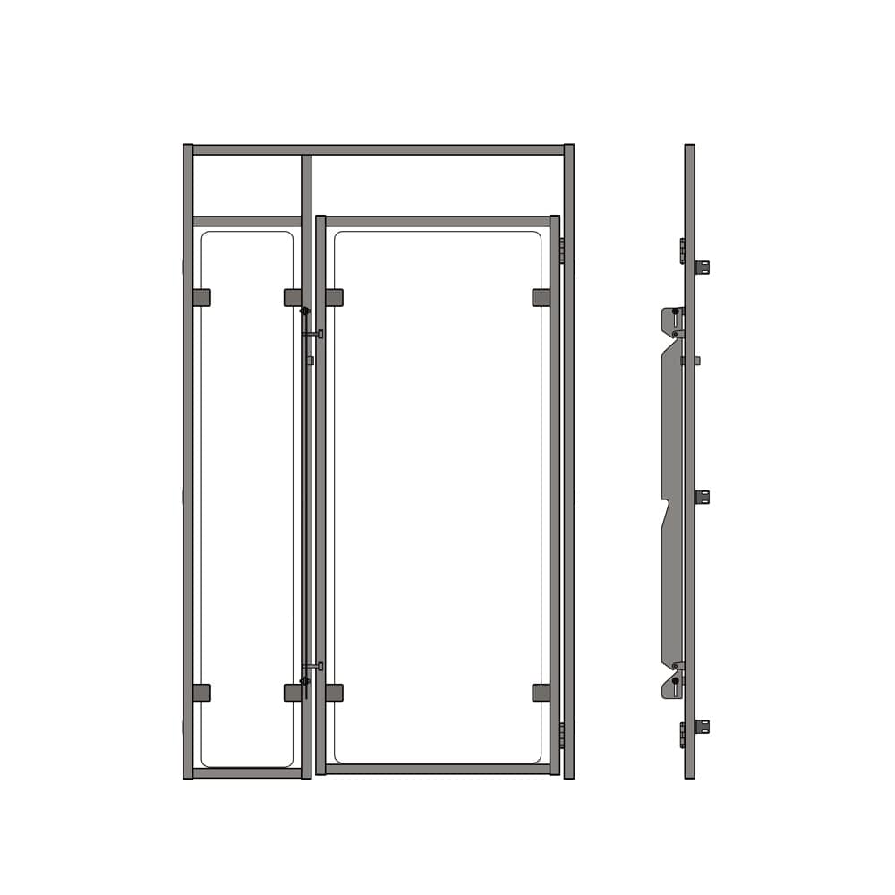 Full-Frame Kennel Doors with Glass
