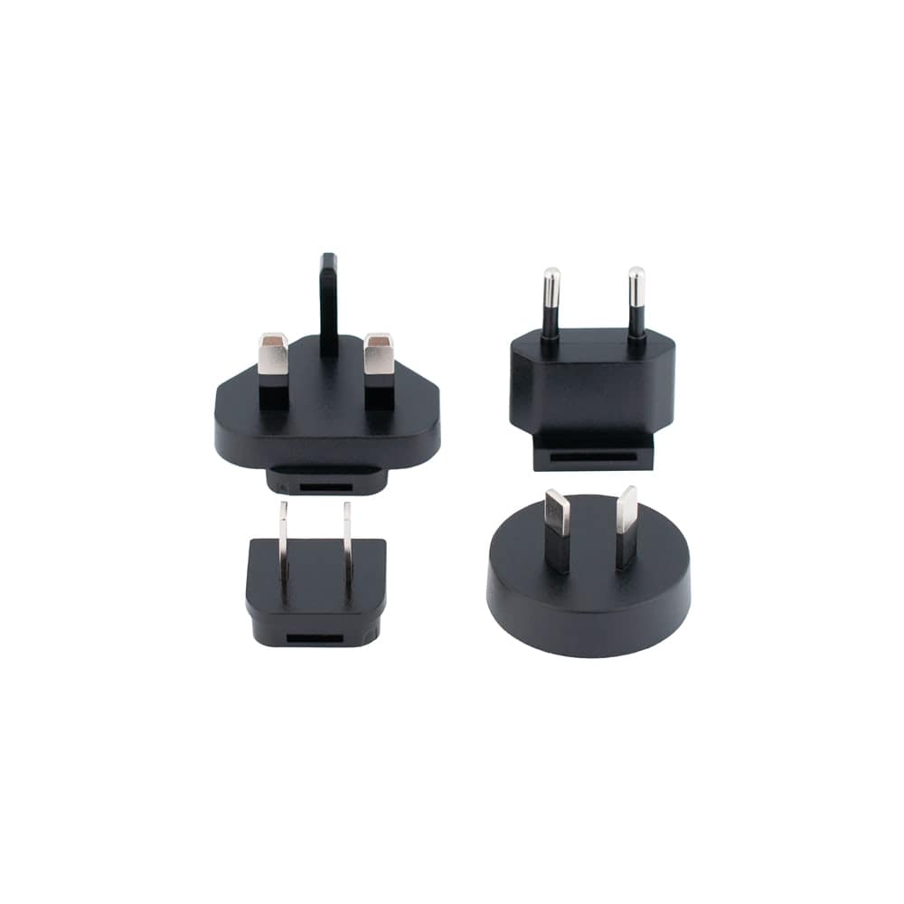 Black 12V power adapter with cable