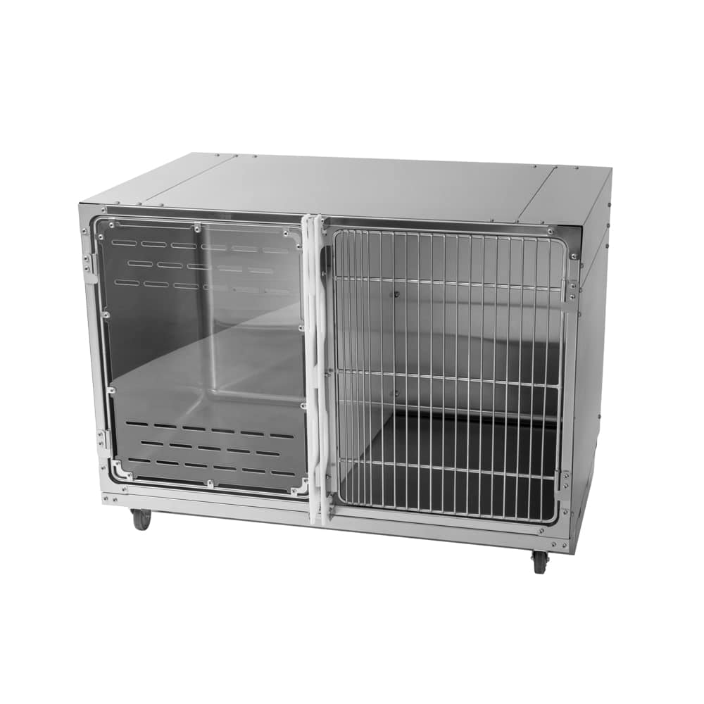 Tobyguard Double Door Stainless Steel Cages - Polycarbonate and wire mesh Doors