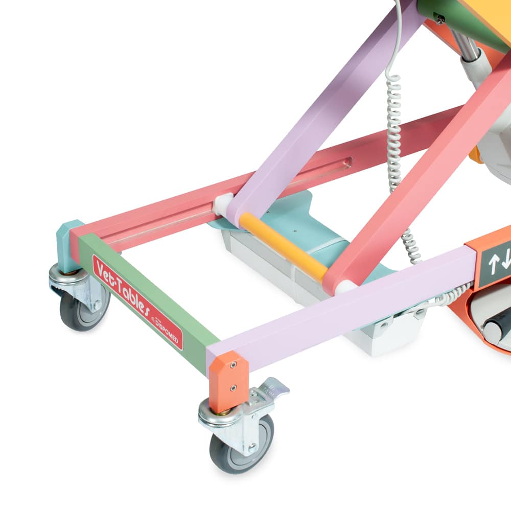 Scissor Table with Fiberglass top - Multicolor