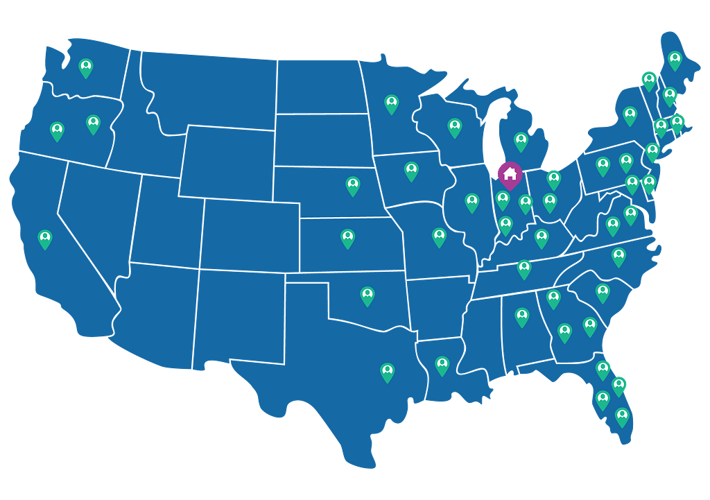 Vetamac Service Map