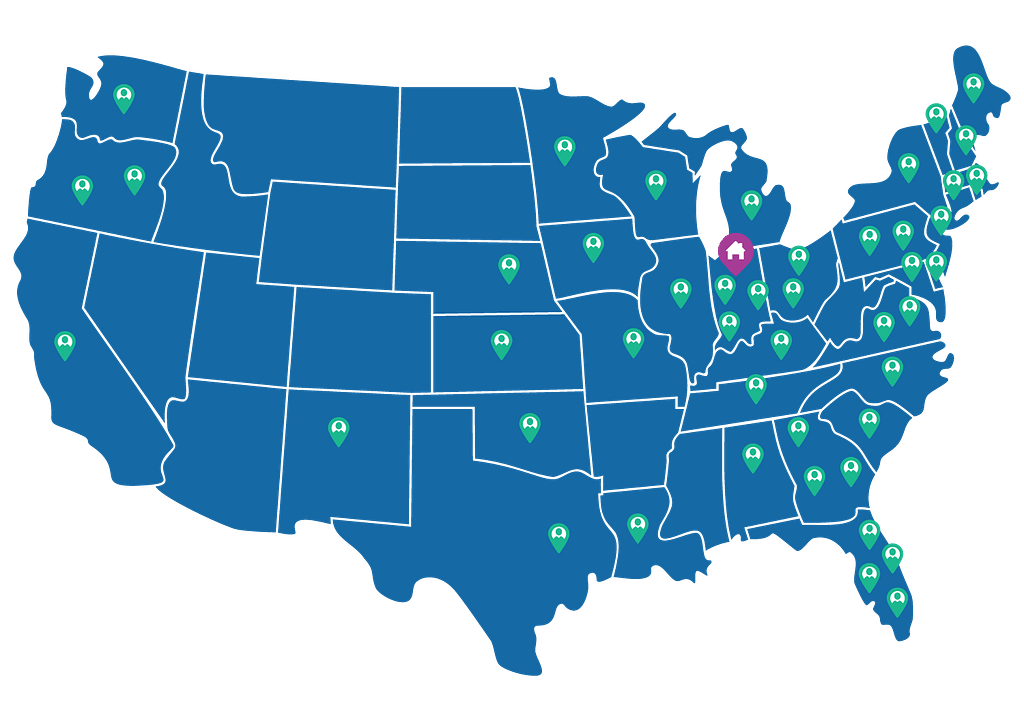 Vetamac Service map