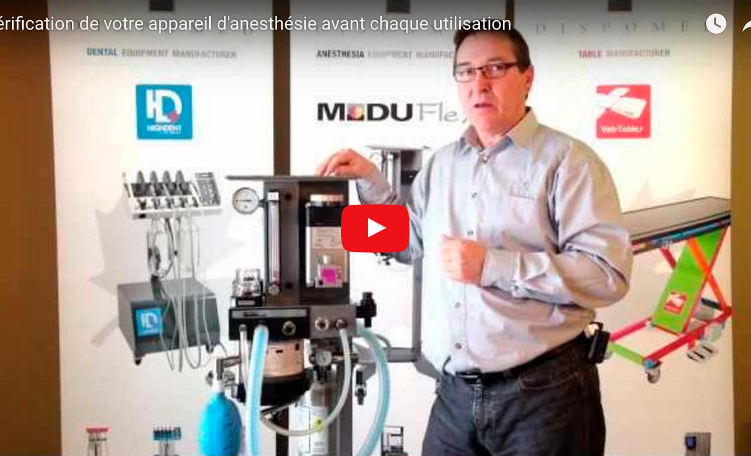 Verification de votre appareil anesthesie avant chaque utilisation