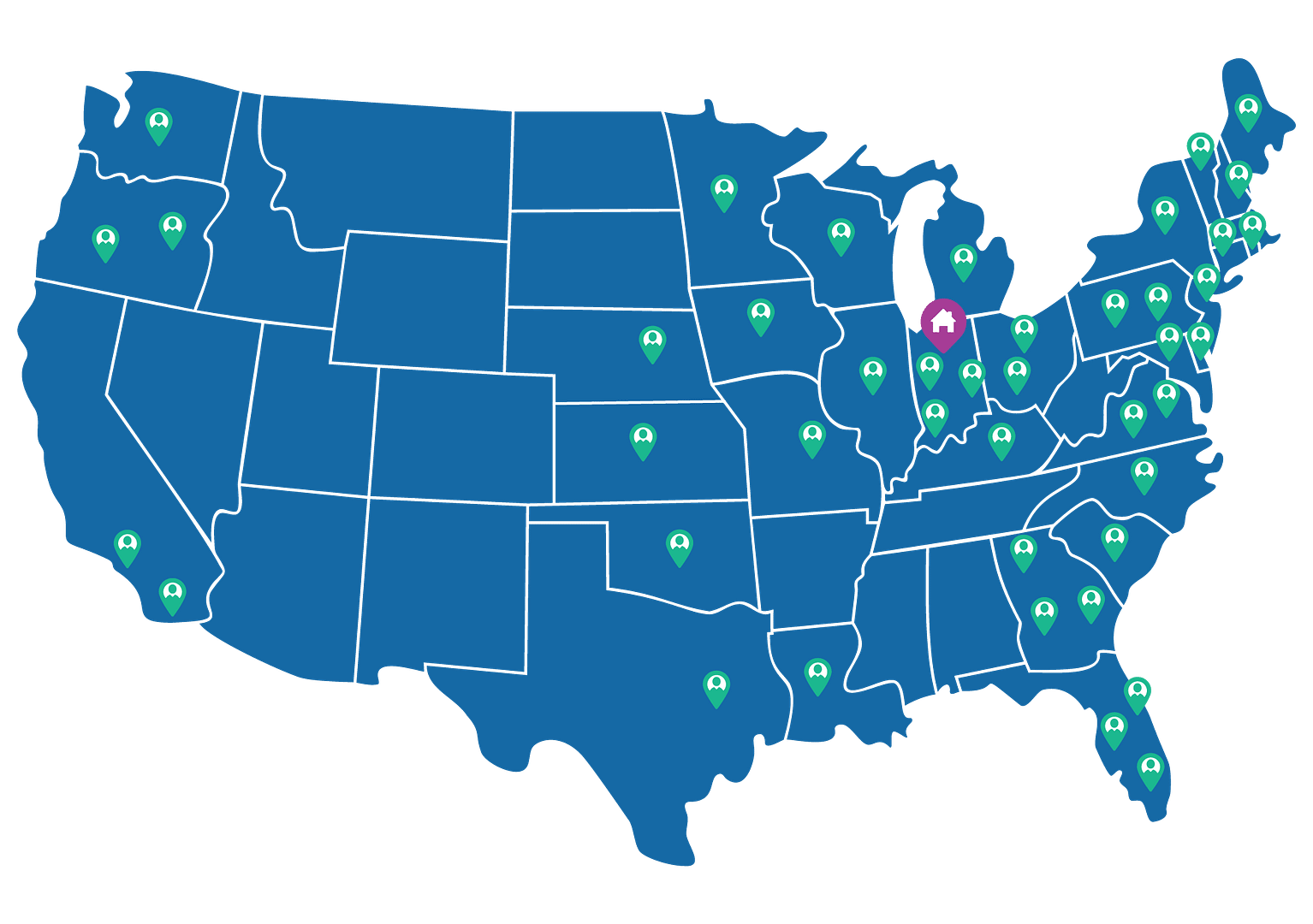 Vetamac Service Map 2026