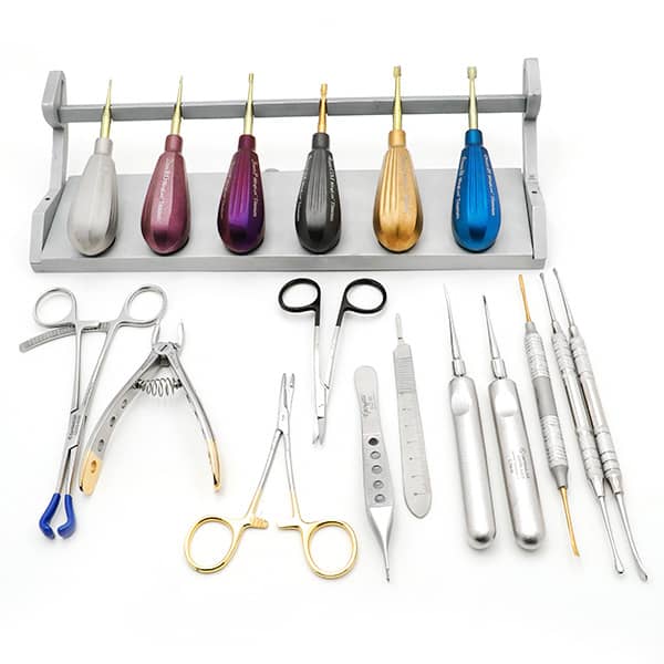 GV Dental Kit with Luxating Winged, Titanium - Dispomed