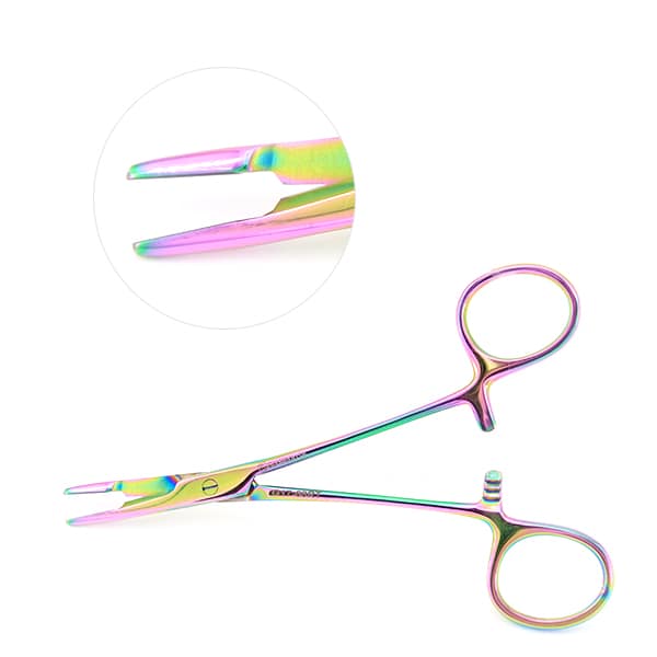 Olsen Hegar Needle Holder With Scissors, Rainbow