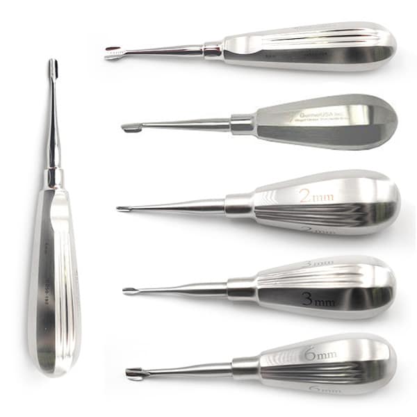 Kit de 6 élévateurs ailés, manche court