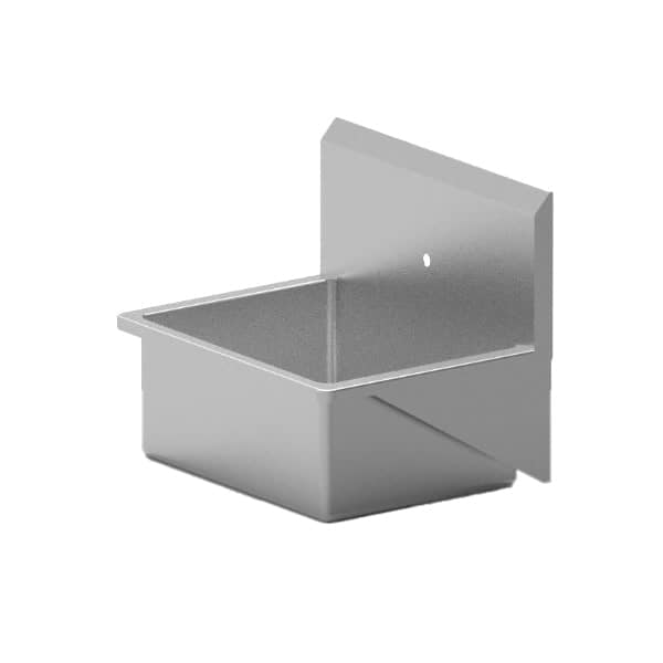 Stainless Steel Single Wide Surgeon Scrub Sink with Rounded Corners