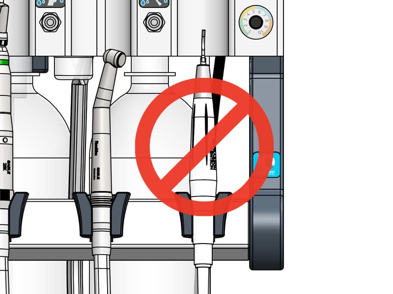 Never lubricate the Piezo