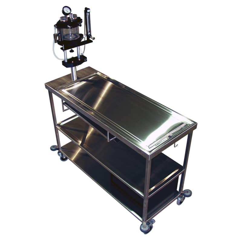 Stainless Steel Gurney with Anesthesia Machine